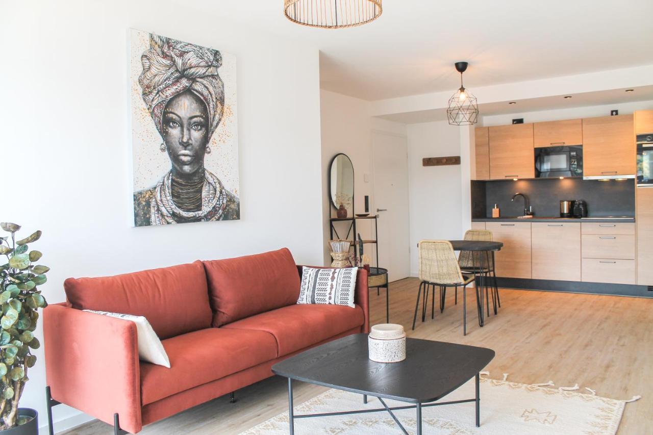 African-Style Apartment - Stadtnah, Parkplatz, E-Ladestation Fuer Auto & Fahrraeder, Gitterbox Fuer Fahrraeder, Fitnessstudio Кобленц Экстерьер фото
